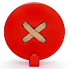 Настінний гачок для одягу Glozis Button Red (червоний)