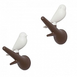 Настенные крючки для одежды Hook Sparrow Qualy (коричневый-белый)