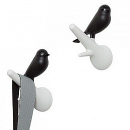 Настенные крючки для одежды Hook Sparrow Qualy (белый-черный)