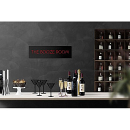 Настенная Led вывеска The booze room