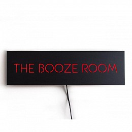 Настенная Led вывеска The booze room