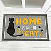 Коврик придверный Home is where the cat