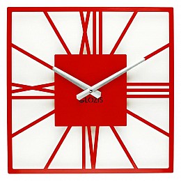 Настінний годинник New York Red (червоний)