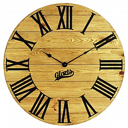 Настенные часы из дерева Glozis Kansas Gold