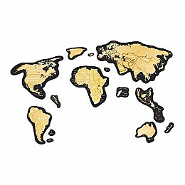 Магнитная скретч-карта мира Travel Map Magnetic World (английский язык) в коробке