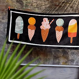 Пляжное полотенце "Мороженое"