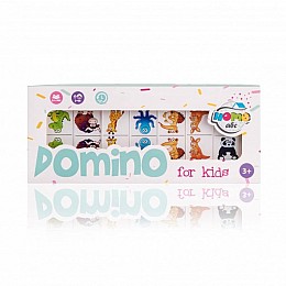 Дитяче Domino Animals white set