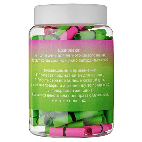 Баночка з записками "О Женщинах" (російська мова)