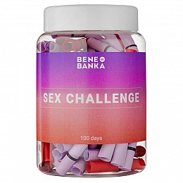 Баночка з записками Sex challenge (англійська мова)