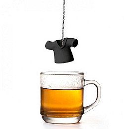Силіконовий заварник для чаю Tea Shirt Qualy (чорний)
