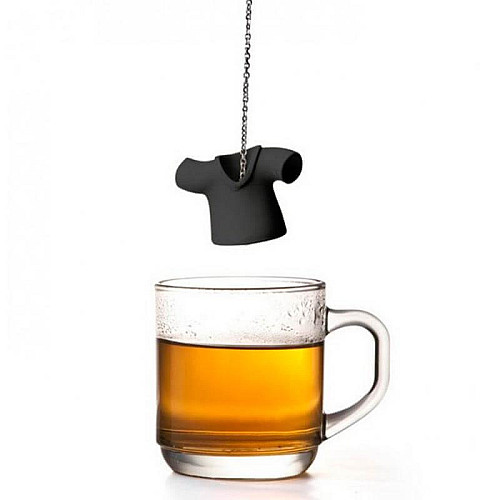 Силіконовий заварник для чаю Tea Shirt Qualy (чорний)
