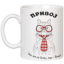 Чашка с котом «Это же не бички, это - воши!» (320 мл)