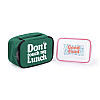Термосумка "Ланч бэг Don't touch my lunch" mini (зеленая)