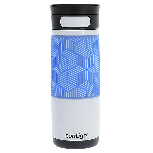 Термокружка Contigo Metra Transit Opaque White with Periwinkle (470 мл)