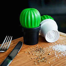 Мельница для перца или соли Tasty Cactus Qualy (черная-зеленая)