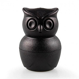 Солонка і перечниця Morning Owl Qualy (чорна)