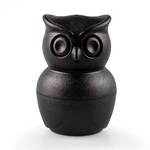 Солонка і перечниця Morning Owl Qualy (чорна)