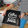 Деревянный поднос Coffee always a good idea