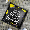 Дерев'яний піднос When life gives you lemons make lemonade