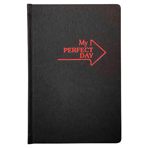 Планер "My perfect day" червоний на чорному (російська мова)