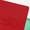 Планер "My perfect day" червоний твил (українська мова)