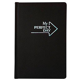 Планер "My perfect day" м'ятний на чорному (українська мова)