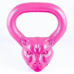 Дизайнерська гиря Pantera (рожева) 6 кг