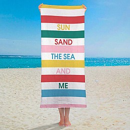 Пляжний рушник Sun sand the sea and me