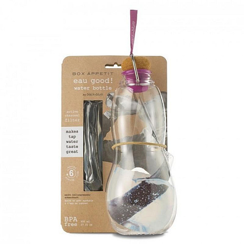 Пляшка для води Eau Good Black + Blum (800 мл) фіолетова