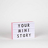Светильник лайтбокс с буквами Mini LEDR А6 (розовый)