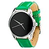 Женские наручные часы ZIZ "Черный минимализм" (зеленый)