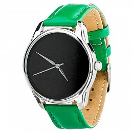 Женские наручные часы ZIZ "Черный минимализм" (зеленый)