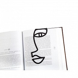 Закладка для книг Half face (чорна)