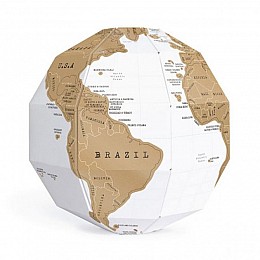 Скретч-глобус 3D World Map Scratch Globe Luckies (англійська мова)