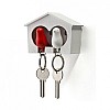 Ключница настенная и брелки для ключей Duo Sparrow Qualy (белый-красный)
