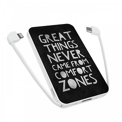 Повербанк (powerbank) Ziz "Покинути зону комфорту" 5000 mAh