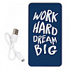 Повербанк (powerbank) Ziz "Мрій, працюй" 10000 mAh