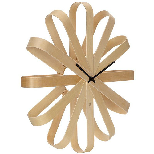 Настінний годинник з дерева Ribbonwood Umbra