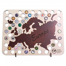 Скарбничка-карта для пивних кришок Capsboard Europe