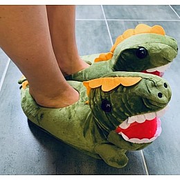 Детские домашние тапочки "Динозавр"