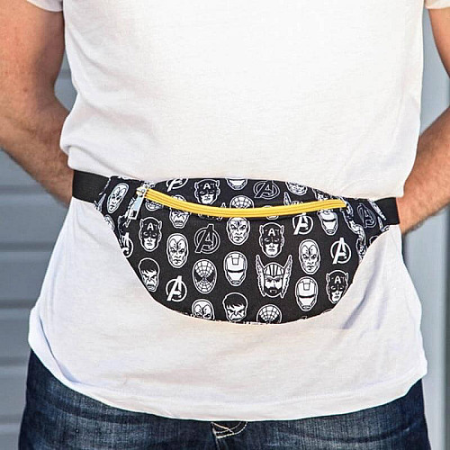 Поясная сумка-бананка Bumbag "Супергерои"