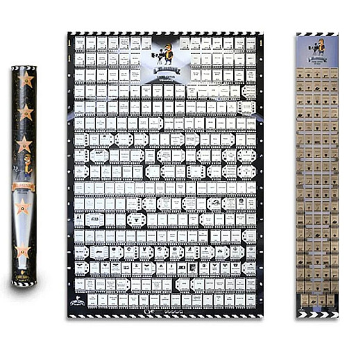 Скретч-постер фильмов My Poster Cinema edition 21 century (английский язык) в тубусе