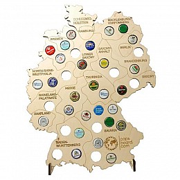 Скарбничка-карта для пивних кришок Capsboard Germany