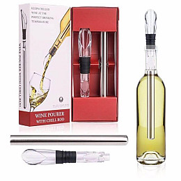 Набор для вина Decanto (чиллер-охладитель, аэратор)