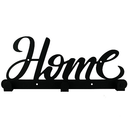 Настінна вішалка для одягу Home S (чорна)
