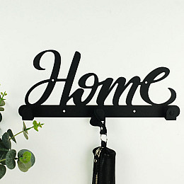 Настенная вешалка для одежды Home S (черная)