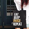 Эко сумка Market "Eat Sleep Dance Repeat"