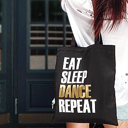 Эко сумка Market "Eat Sleep Dance Repeat"