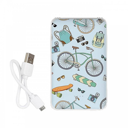 Повербанк (powerbank) Ziz "Літній патерн" 5000 mAh