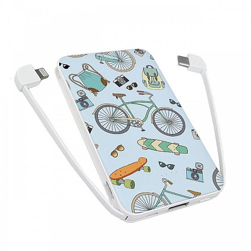 Повербанк (powerbank) Ziz "Літній патерн" 5000 mAh